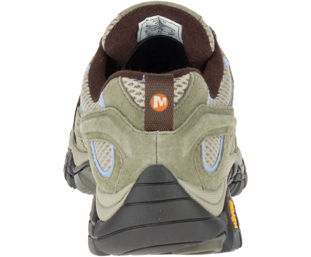 Buty Trekkingowe Merrell Damskie Oliwkowe - Moab 2 Waterproof - 029485-NWU